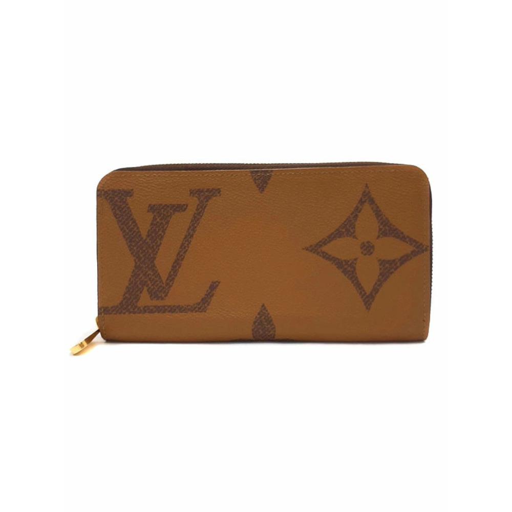 Louis Vuitton Giant Monogram Reverse Zippy Wallet Round Zipper Long